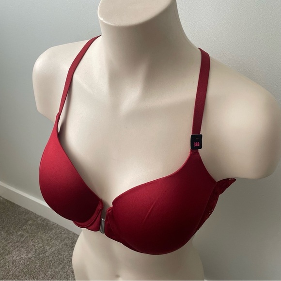 NWT La Senza So Free Full Coverage Floral Lace Strappy Push Up Bra Underwire 38B - Picture 3 of 7